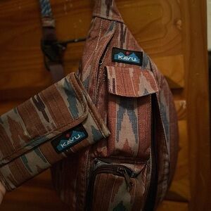 KAVU Women’s Earthy Brown and Blue Backpack Set